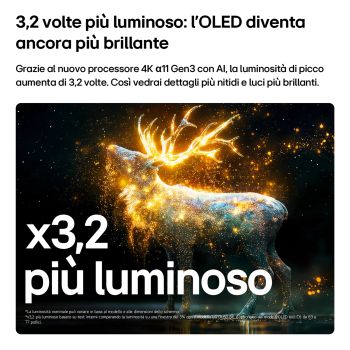 3,2 volte più luminoso TV OLED77C65LA 2026